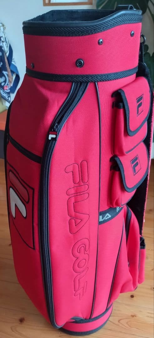 tacohideki　FILA GOLF キャディバッグ 赤