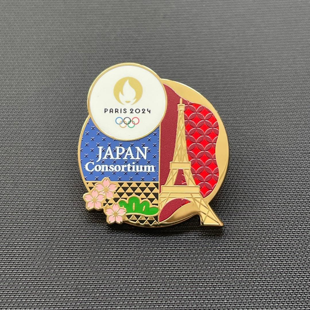 【非売品・新品】2024パリオリンピック ジャパンコンソーシアム ピンバッジ
