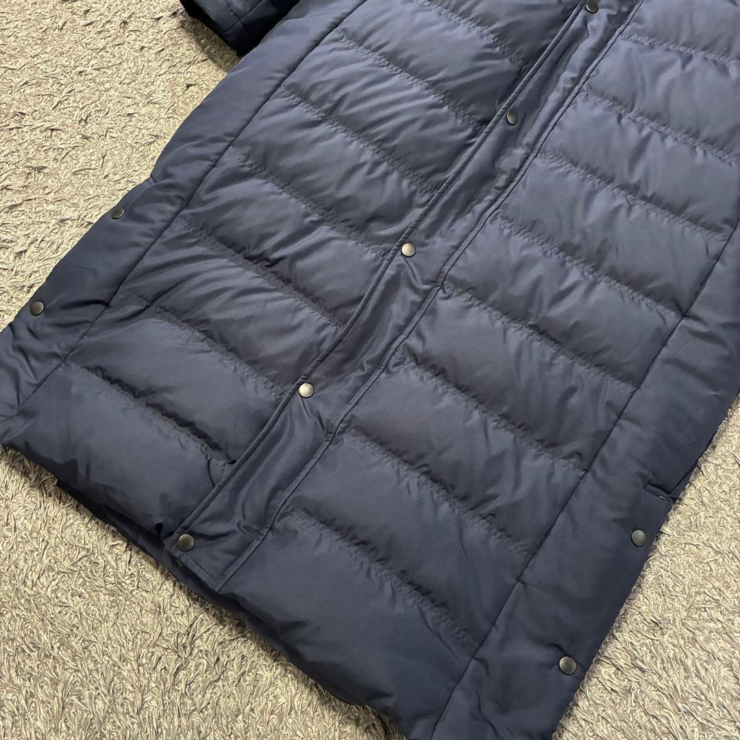 【美品】ミズノ ダウンベンチコート ネイビー 2XL 防寒 スーパーロング
