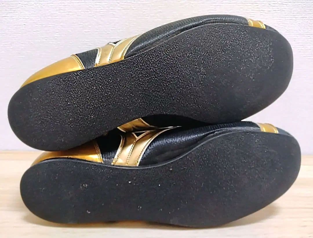 ミズノ ボクシングシューズ 黒×金 27.0cm