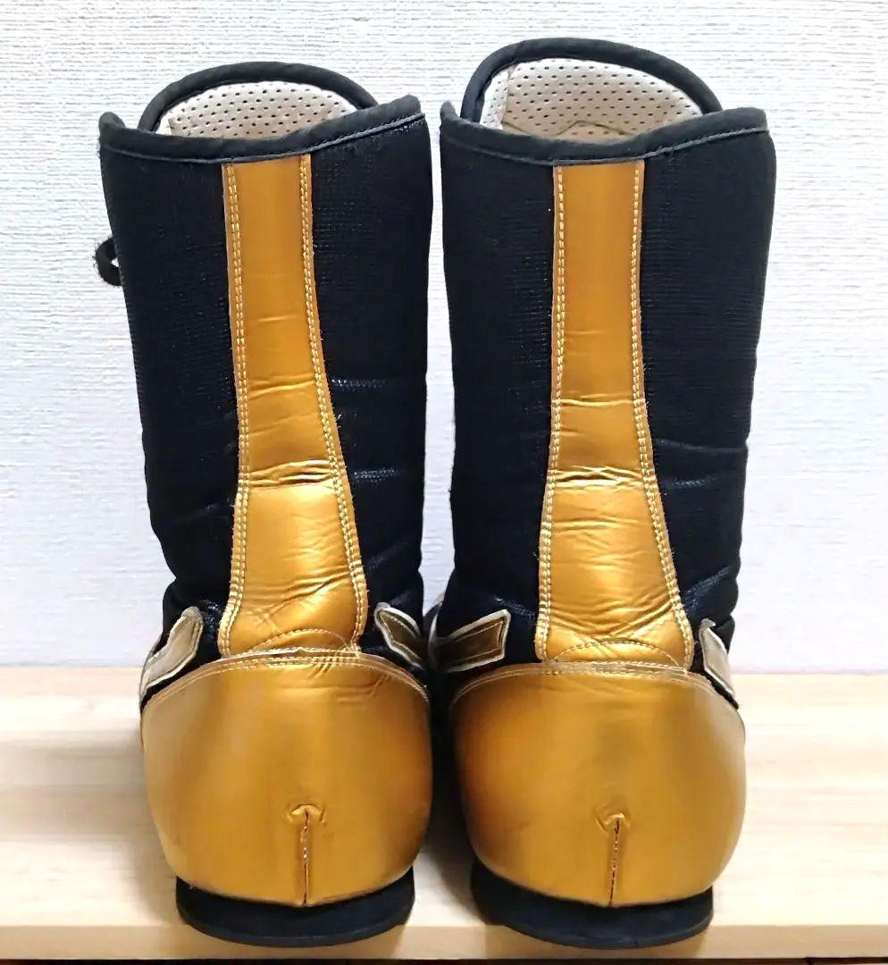 ミズノ ボクシングシューズ 黒×金 27.0cm