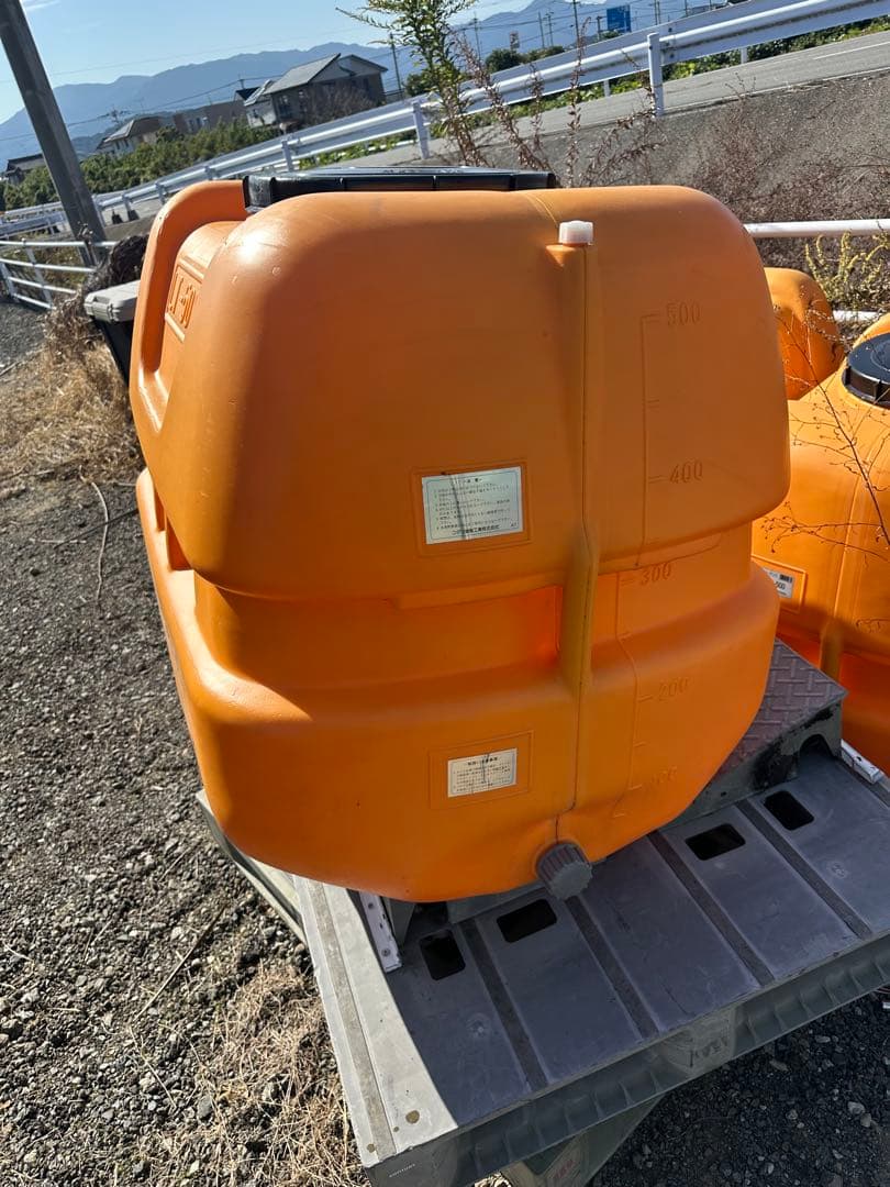 ゴ*3様 LT-500 オレンジ貯水タンク 500リットル