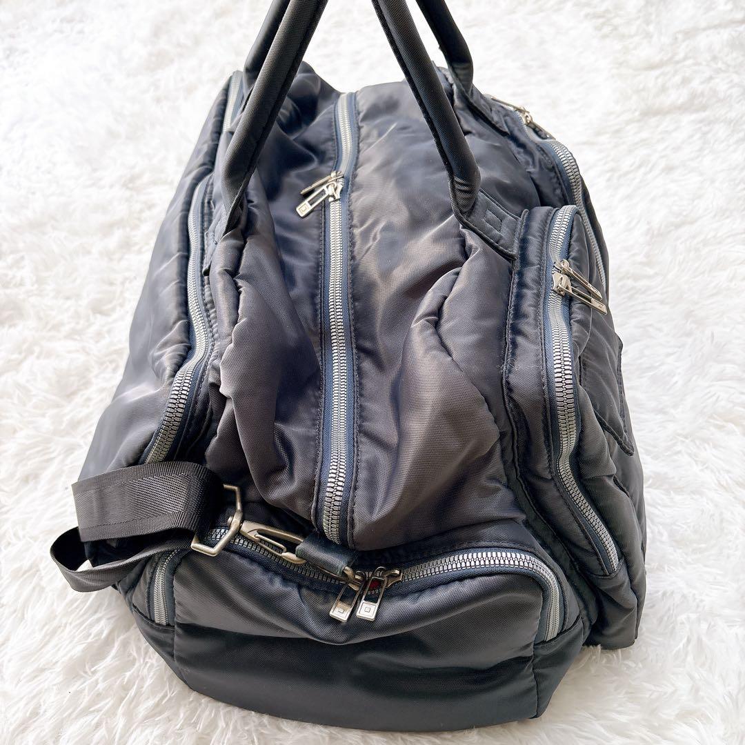 【良品】ONOFF オノフ ナイロン ボストンバック ゴルフ ネイビー