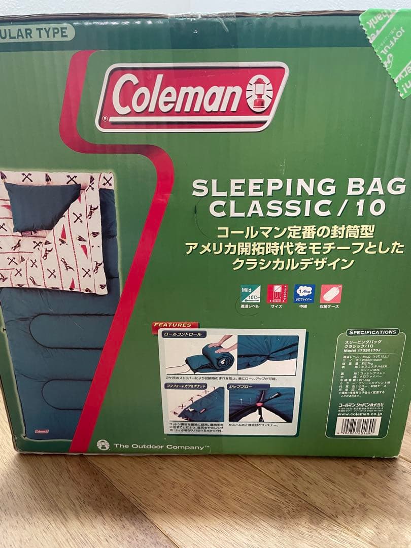 新品未使用品Coleman スリーピングバッグ クラシック/10 寝袋　シェラフ
