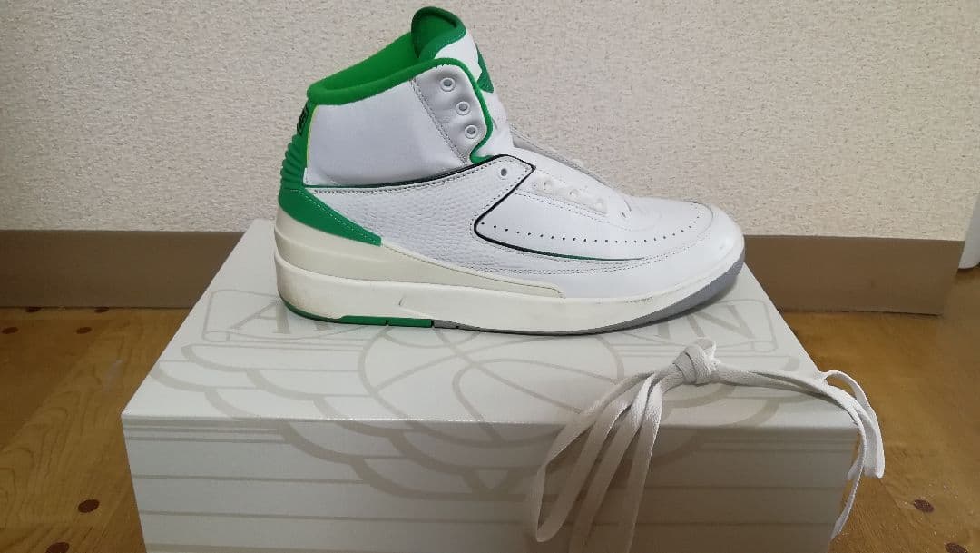 シューズ(男性用) Nike Air Jordan 2 Retro \"Lucky Green\"
