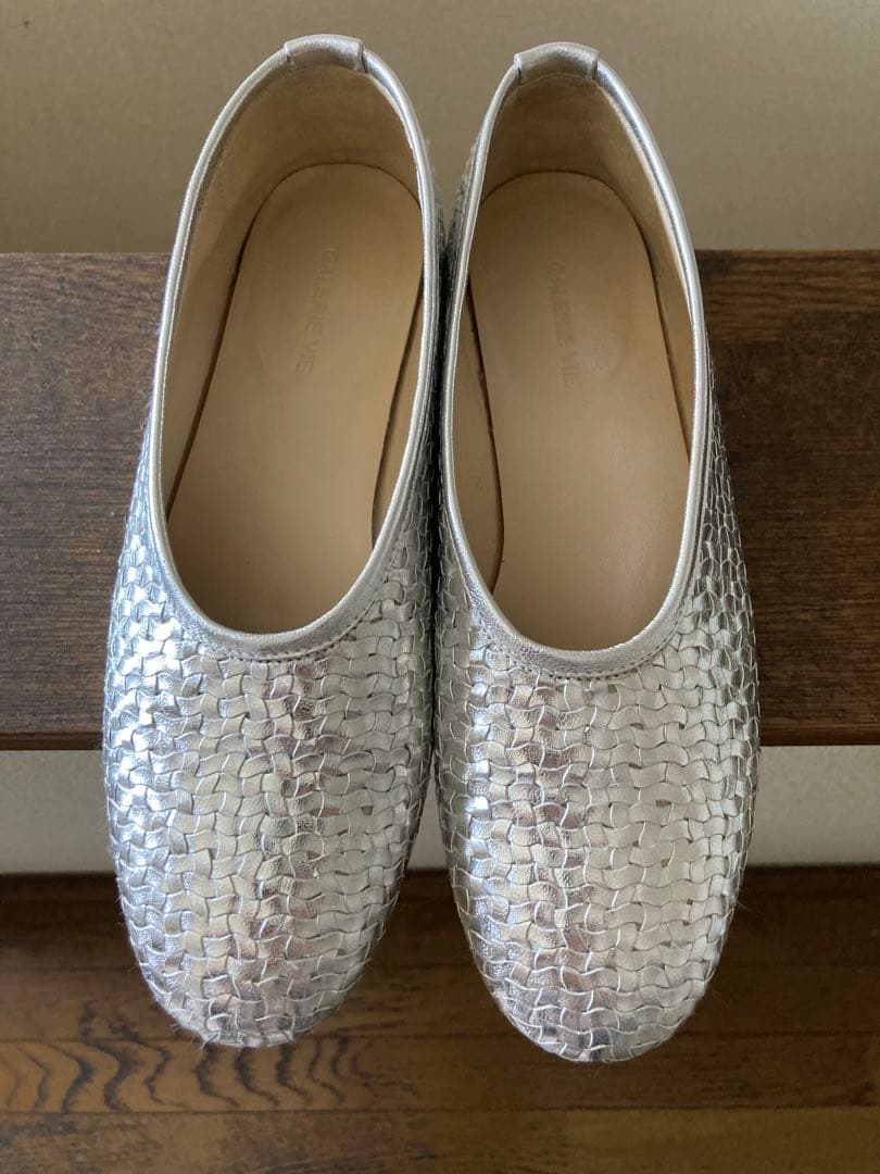 GALERIE VIEメッシュフラットシューズ