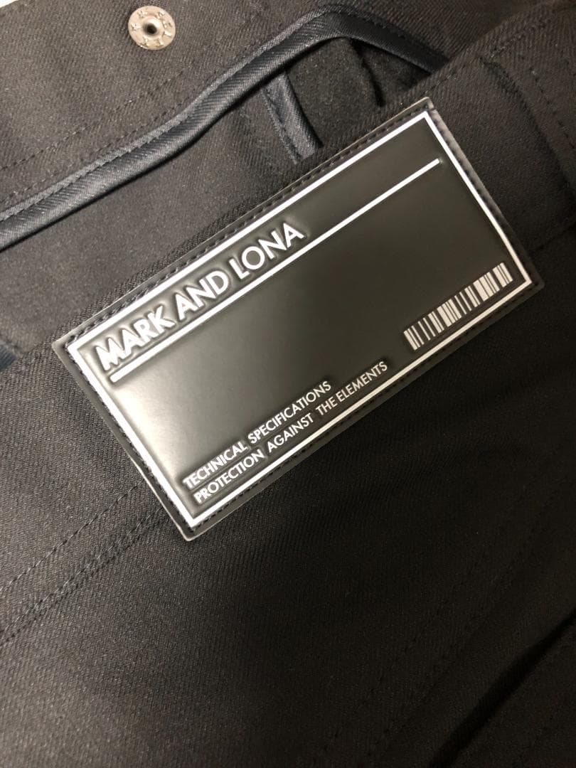 新品未使用 4.9万 MARK & LONA 黒 パンツ ブラック 48 L