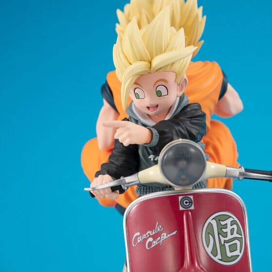 デスクトップリアルマッコイEX ドラゴンボールZ孫悟空＆孫悟飯＆バイク