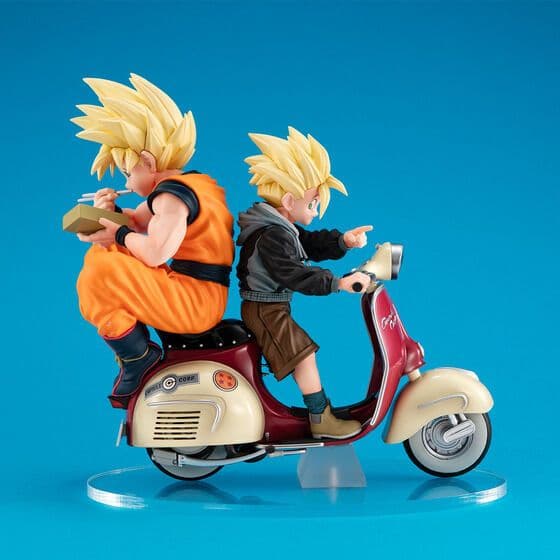 デスクトップリアルマッコイEX ドラゴンボールZ孫悟空＆孫悟飯＆バイク