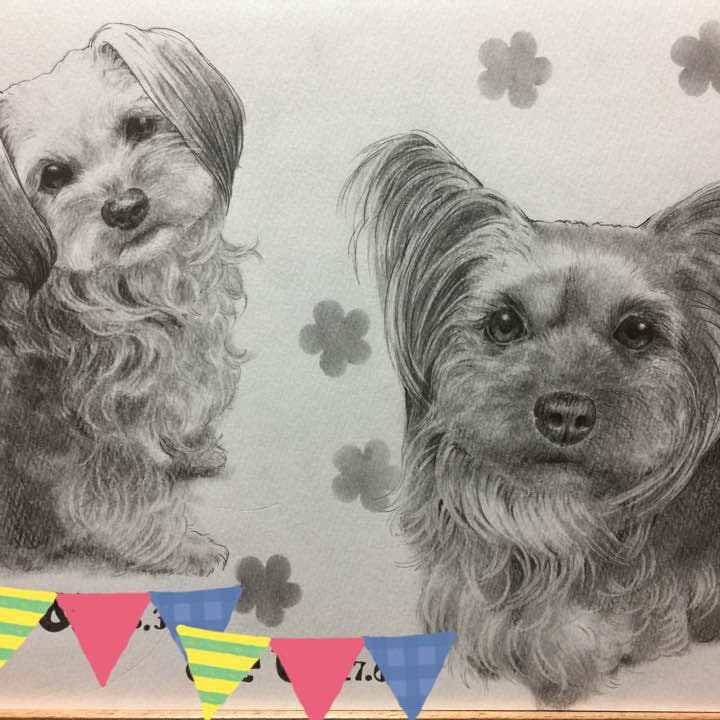 似顔絵イラストオーダー受付☆あと おひとり様☆決まりました！