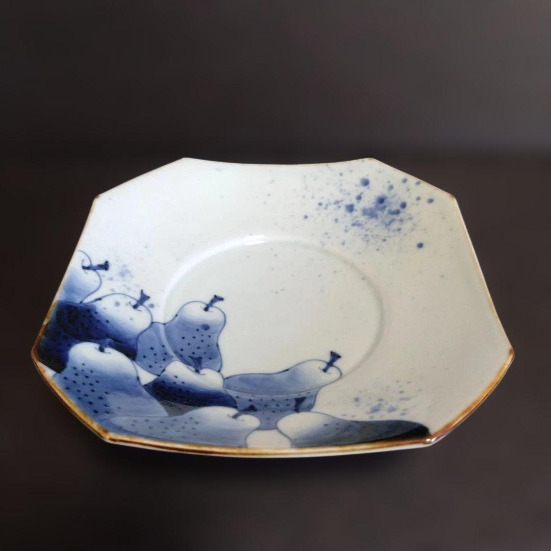 新品 有田焼 福泉窯 角皿　料亭　懐石料理
