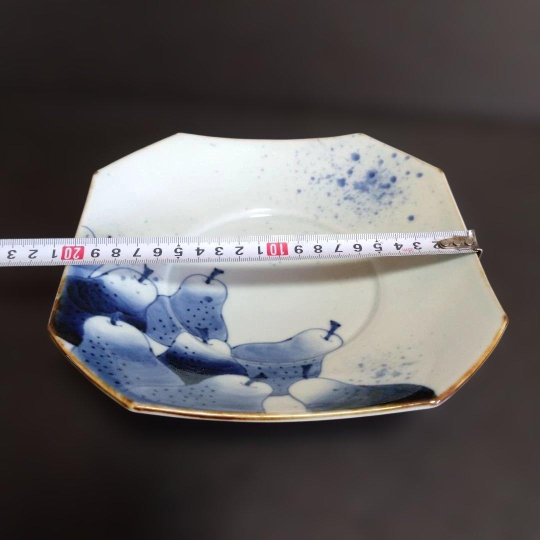 新品 有田焼 福泉窯 角皿　料亭　懐石料理