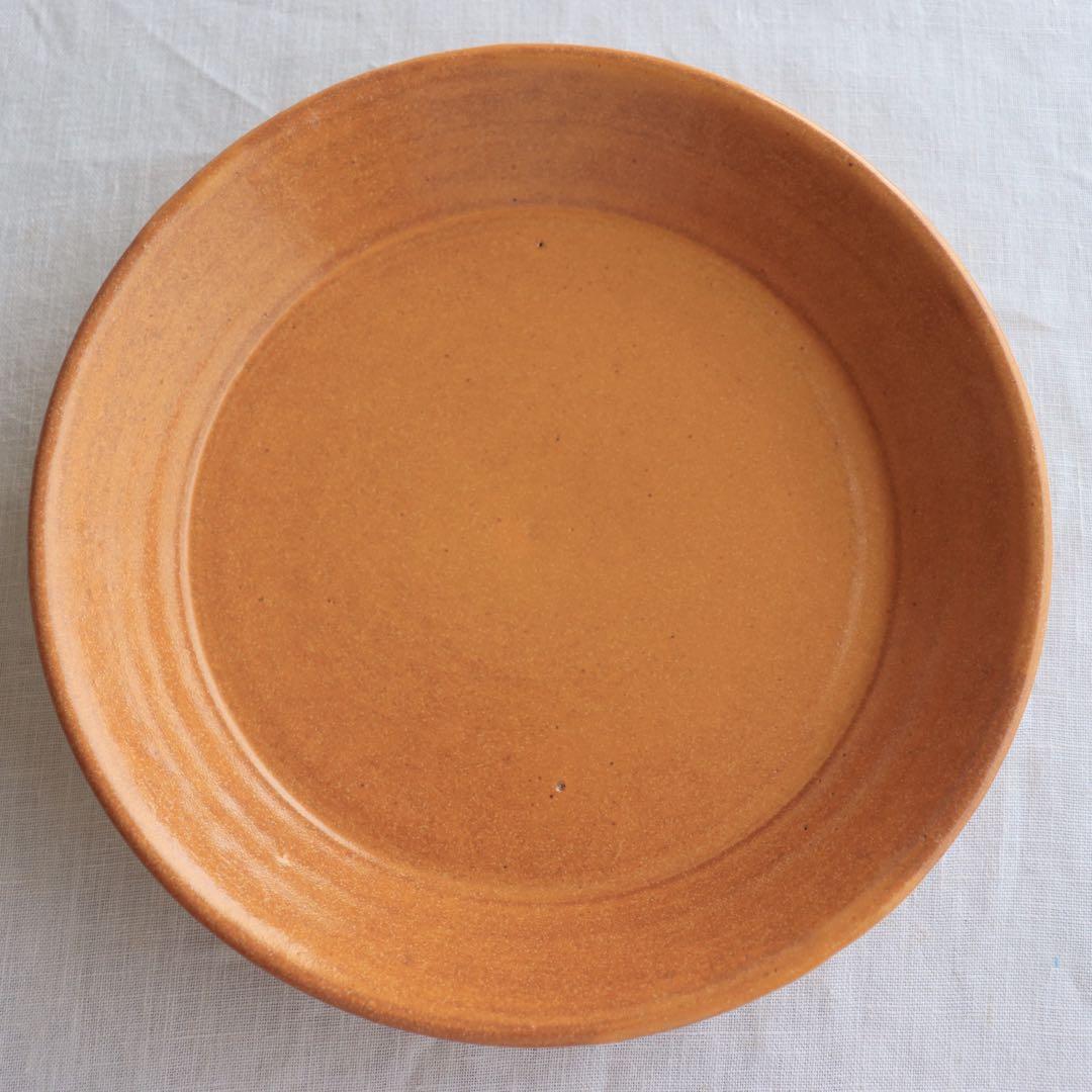☆新品未使用　小澤基晴　リム　深皿　カレー皿　イエロー