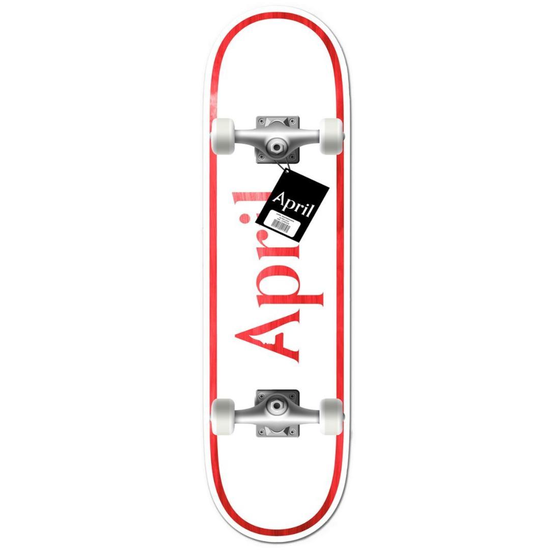 【KIDS用】APRIL OG LOGO COMPLETE RED 7.5”