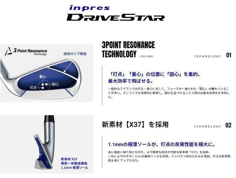 新品 ヤマハ DRIVESTAR ドライブスター アイアン SW カーボン SR