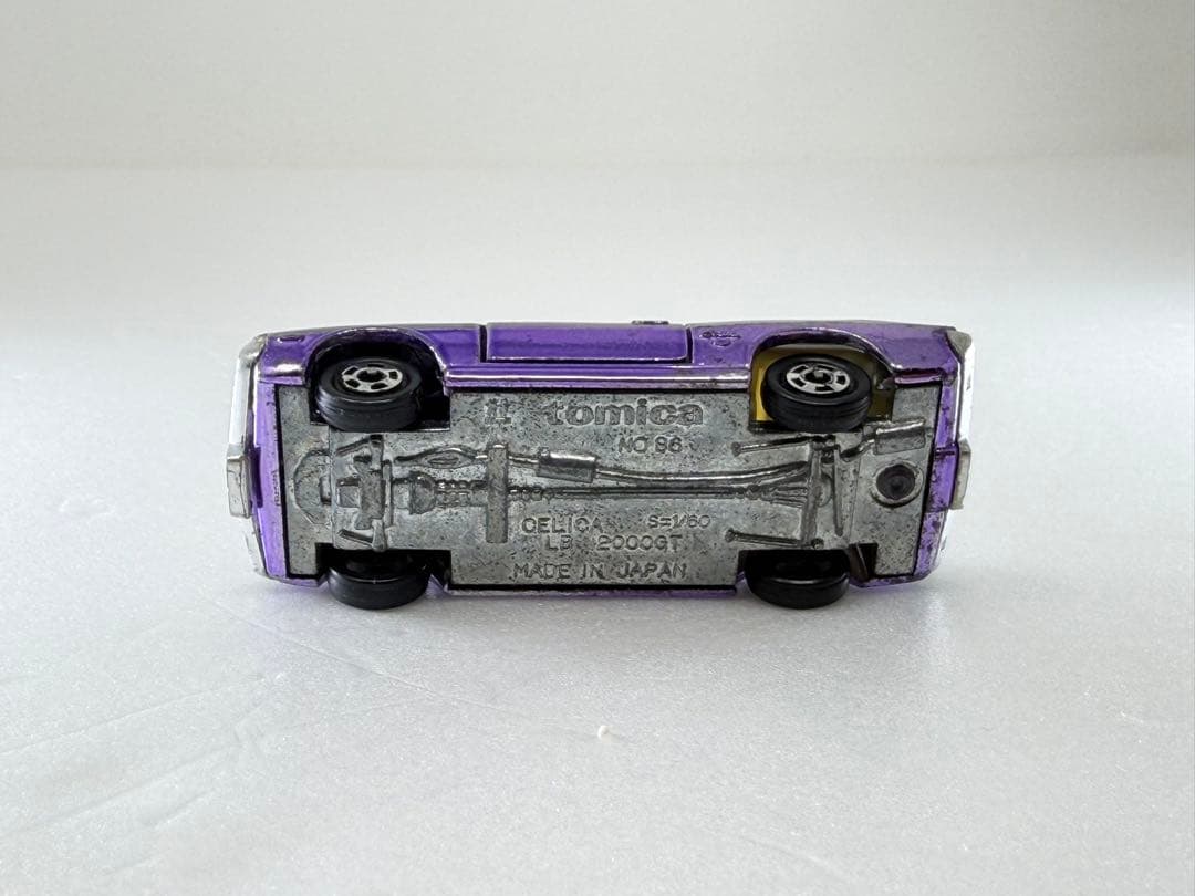 日本製トミカNo.86トヨタ セリカ LB 2000GT パープルメタリック