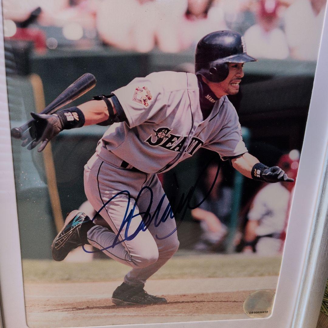 イチロー選手　サイン入り写真額