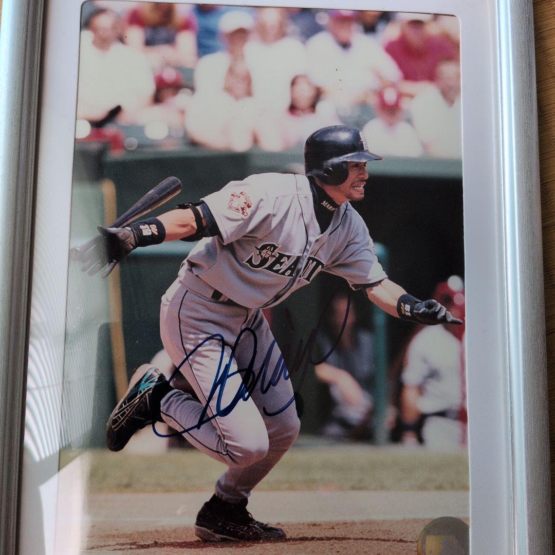 イチロー選手　サイン入り写真額