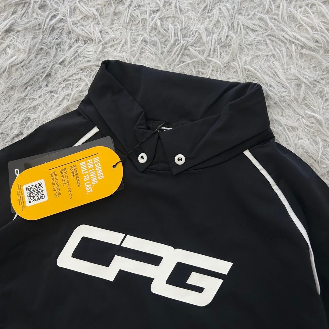 新品　CPG GOLF 長袖ポロシャツ　冷感　ストレッチ　ブラック　ネイビー　1