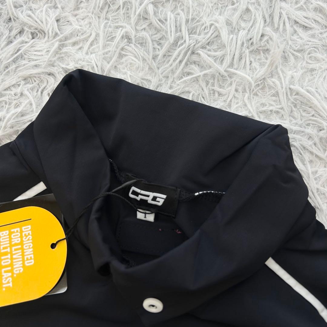 新品　CPG GOLF 長袖ポロシャツ　冷感　ストレッチ　ブラック　ネイビー　1
