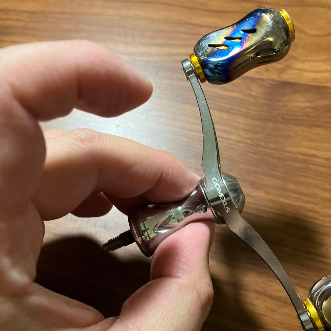 美品　シマノ用　ゴメクサス　ジュラルミン　ダブルハンドル　夢屋　スタンド