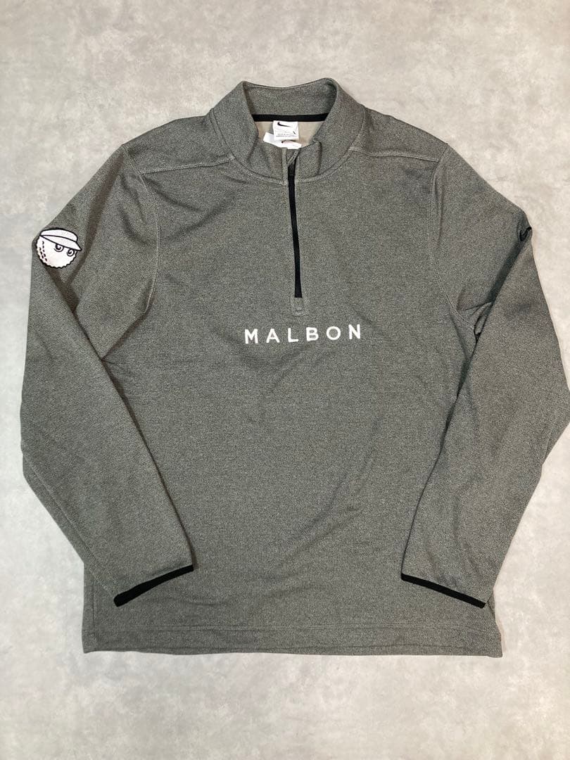 NIKE × MALBON GOLF サーマフィット ハーフジップシャツ