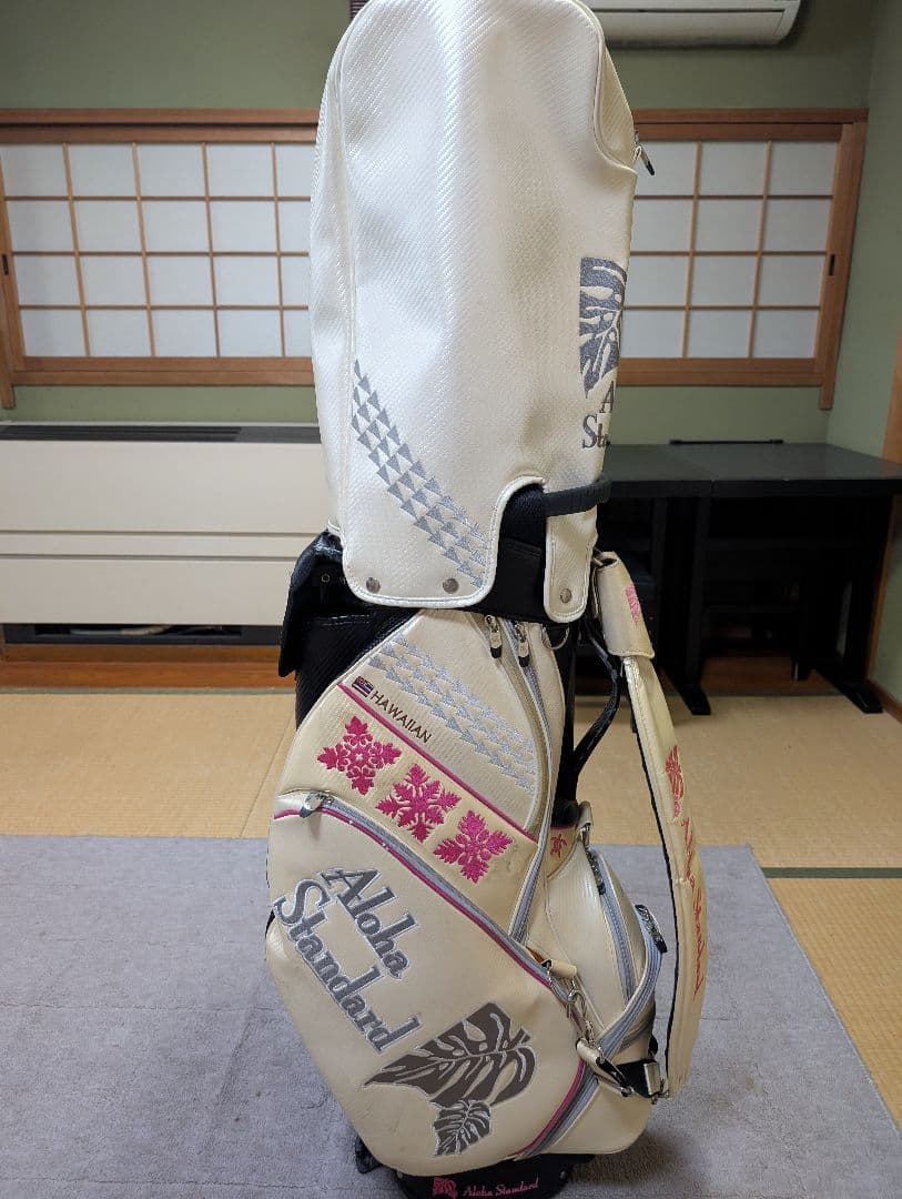 三連休限定特別割引！！ Aloha Standard ゴルフバッグ ホワイト