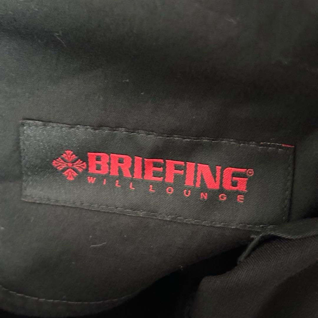 BRIEFING × WILL LOUNGE カットイージーパンツ　ブラック　L