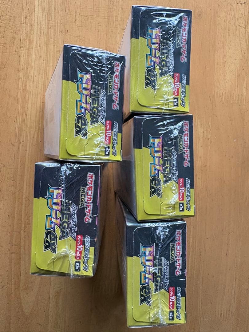 【未開封シュリンク付き】MEGAドリームex 5BOX ポケモンカード