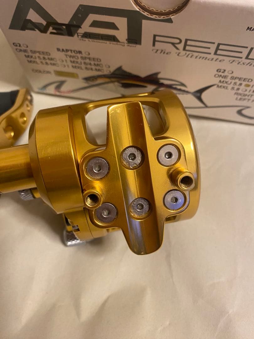 美品 アベット AVET MXJ5.8 右ハンドル レバードラグ ジギング 石鯛