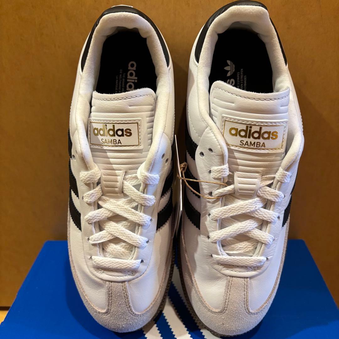 新品！アディダス サンバ フルグレインレザー ゴルフシューズ 23.5㎝