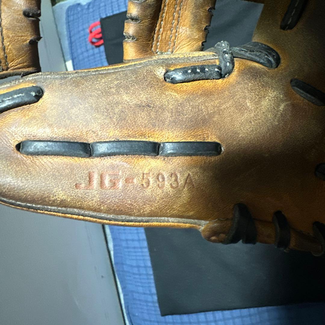 JUNKEIGLOVE ブラウン 硬式グローブ 収納袋付き