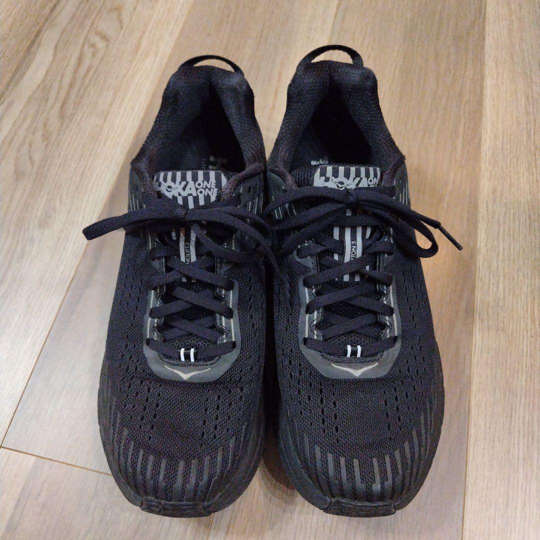 HOKA クリフトン5 ランニングシューズ ブラック