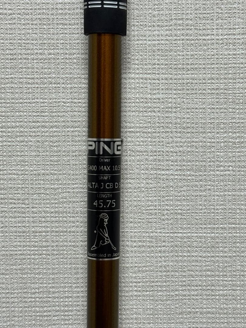 ALTA JCB PING G400 1W用シャフト FLEX S
