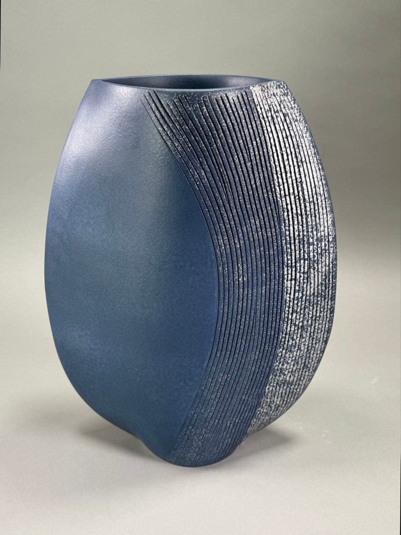 池坊　いけばな　古流　龍生派　小林正明　陶花器　華道具　花瓶　高さ41cm
