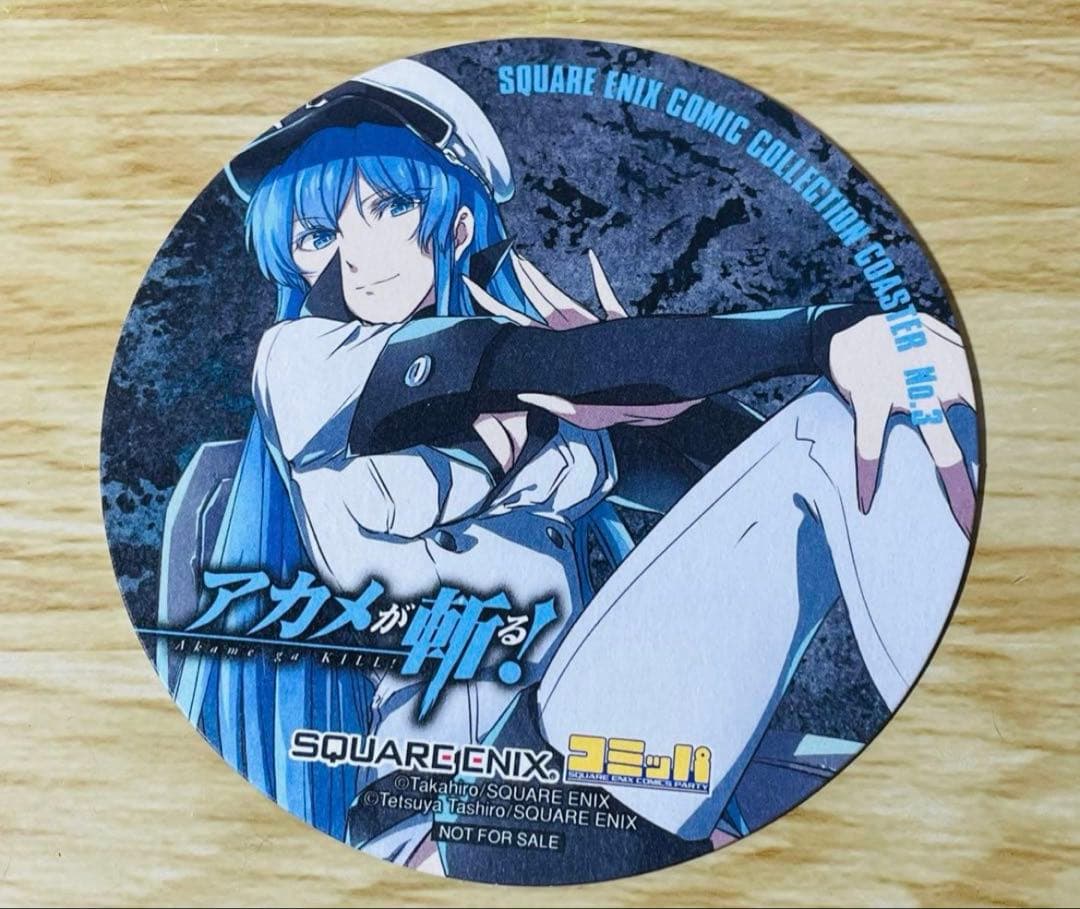 エスデス 特典 イラストカード コースター アカメが斬る！
