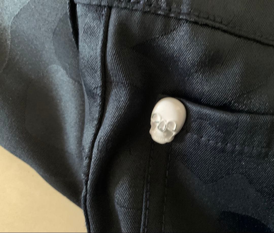 美品　MARK & LONA マークアンドロナパンツ ゴルフ カモ　スカル
