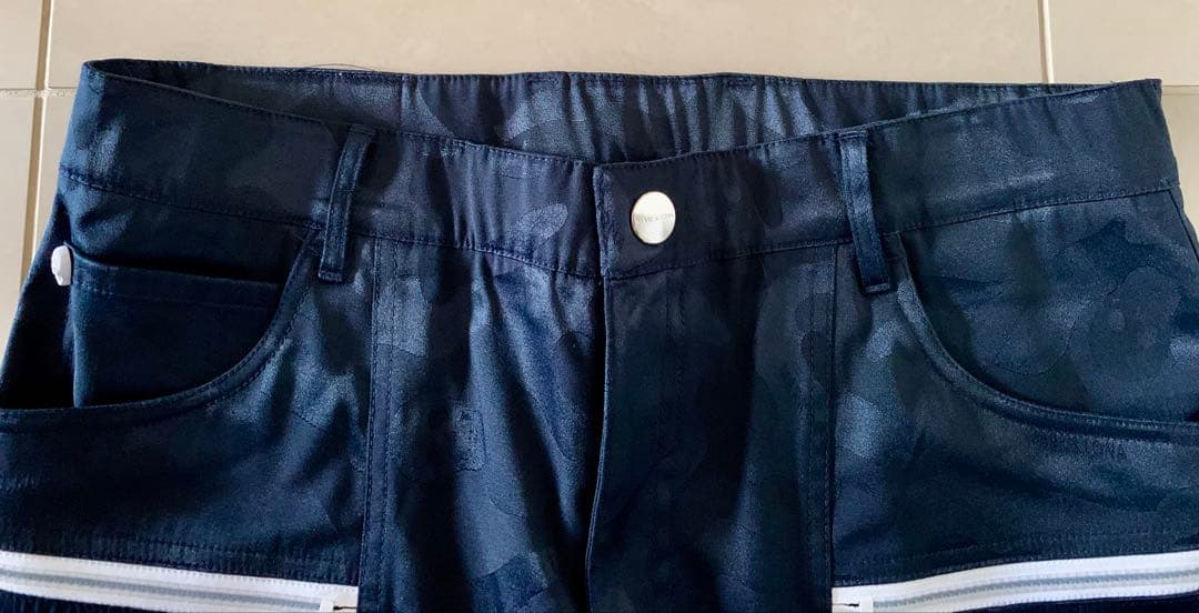 美品　MARK & LONA マークアンドロナパンツ ゴルフ カモ　スカル