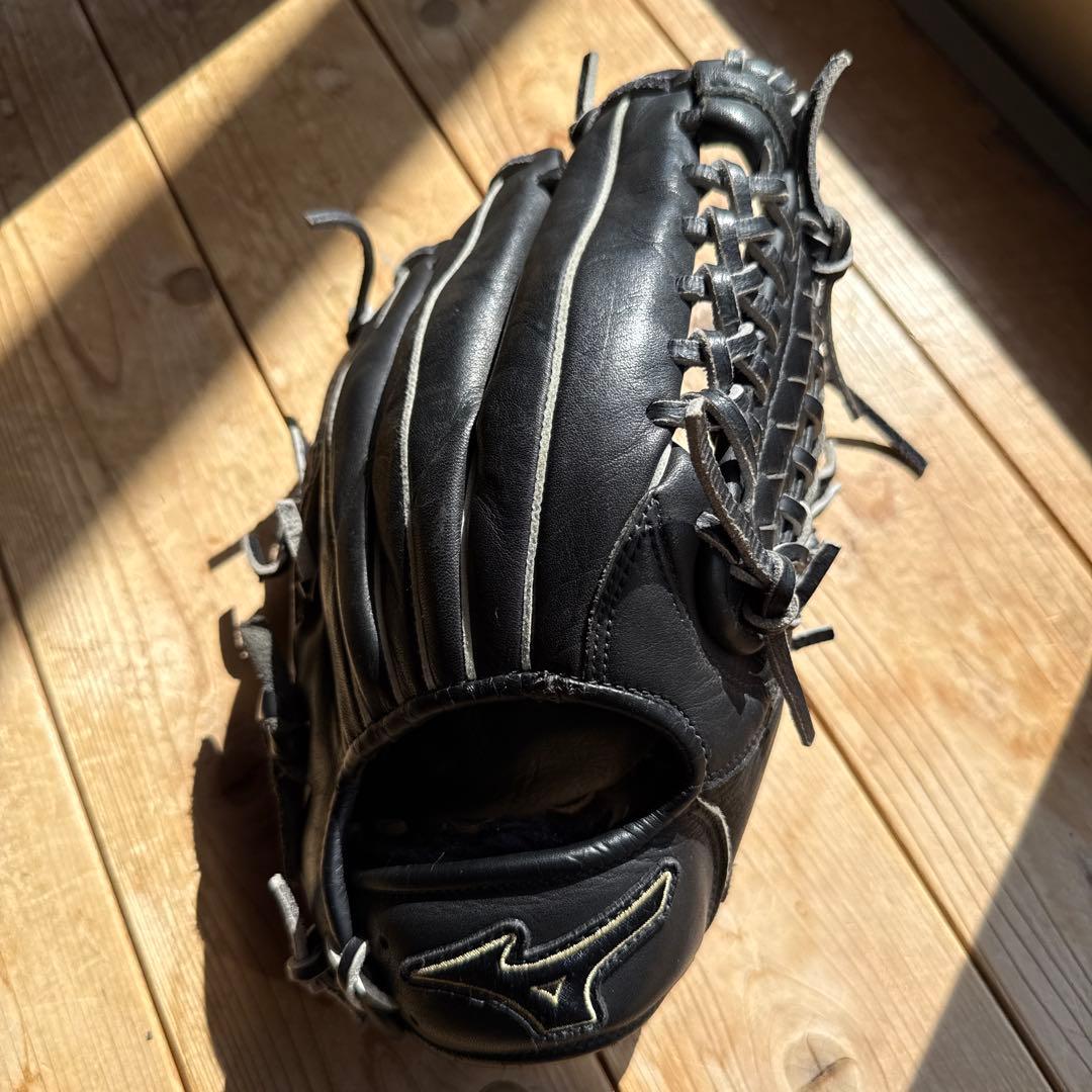 Mizuno 黒 レザー グローブ