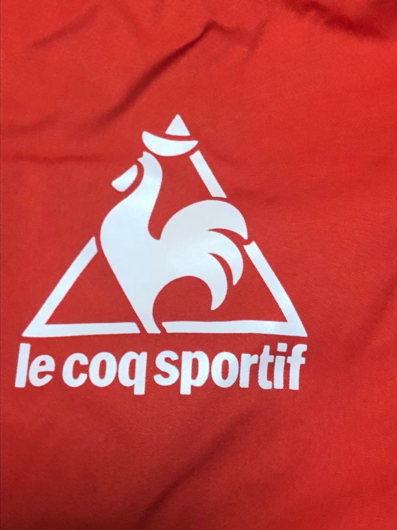 【サッカー】名古屋グランパス　ナイロンジャケット　ルコック Oサイズ　赤黒