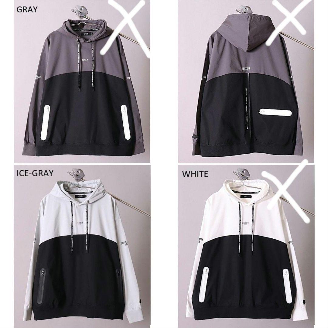 LUXE/R GOLF ストレッチ布帛プルパーカー 45817iceXL