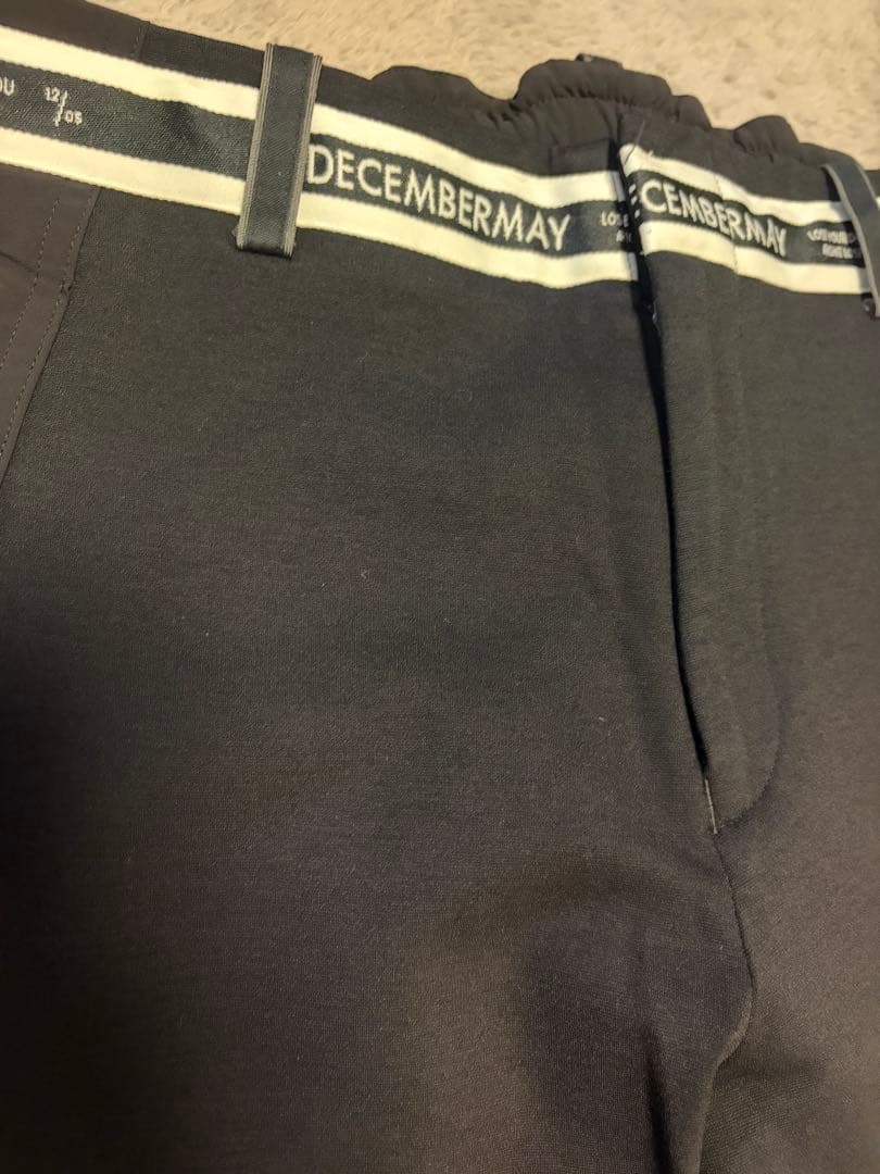 DECEMBERMAY メンズストレッチテーパードパンツ サイズXL