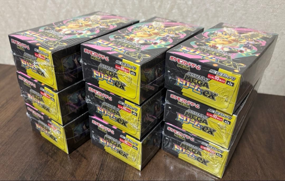 シュリンク付きポケモンカードゲームMEGAドリームex 9BOX
