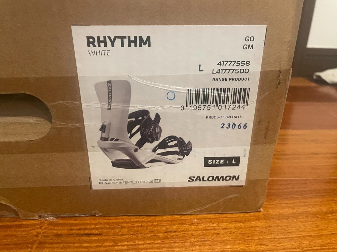 ★SALOMON サロモンRHYTHM ビンディング L ホワイト　新品未使用★