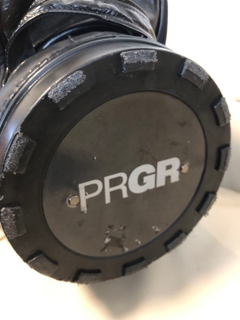 【送料込み】廃盤希少品　PRGR キャディバッグ ゴルフバッグ　フード付き