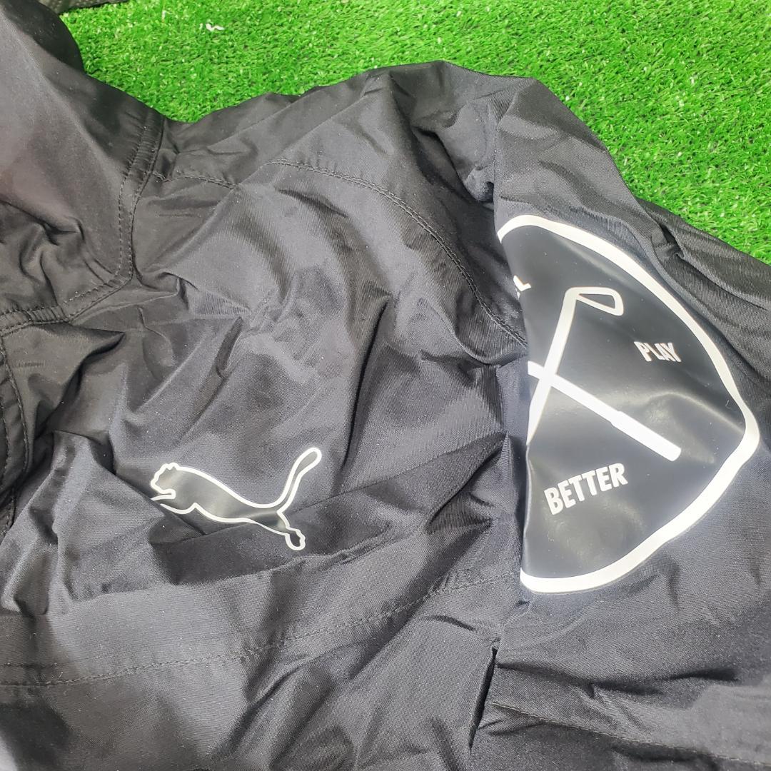 ■PUMA/プーマ ゴルフ メンズ レインウエア上下セット 雨カッパ 収納袋付き