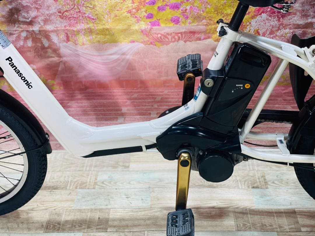 K2525 電動自転車パナソニック子供乗せ 20インチ 8.9Ah ホワイト