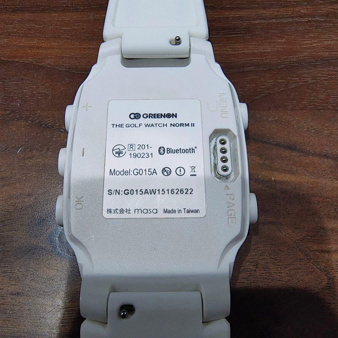 GREENON ゴルフウォッチ NORMⅡホワイト GPSナビ機能搭載距離計