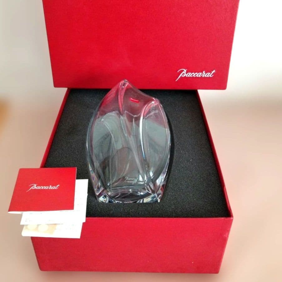 【新品】バカラ　フラワーベース 花瓶 　一輪挿し　リゴット 　ジベレニー 箱付き