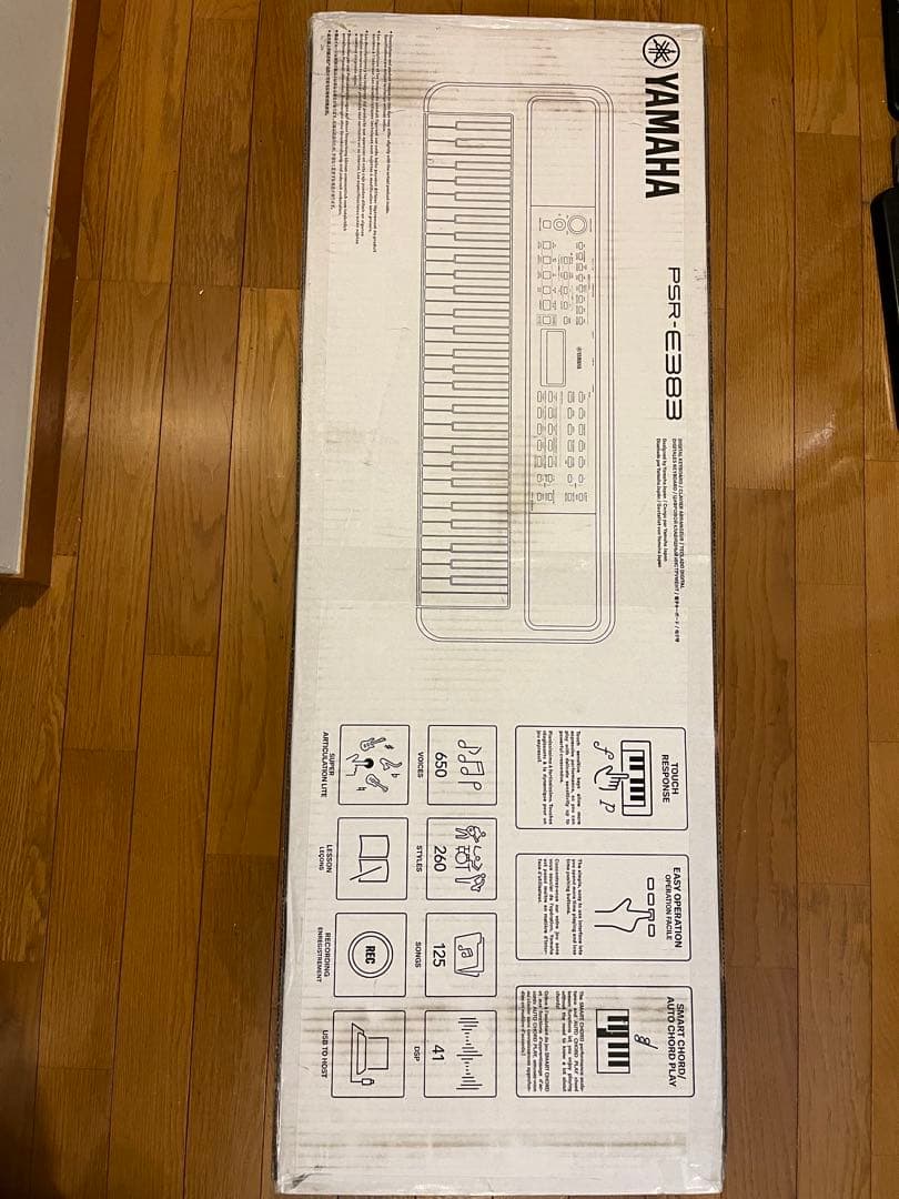 Yamaha PSR-E383キーボード。 新品未開封　箱ダメージ